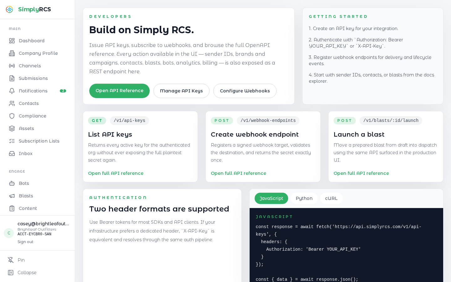 Developer Portal