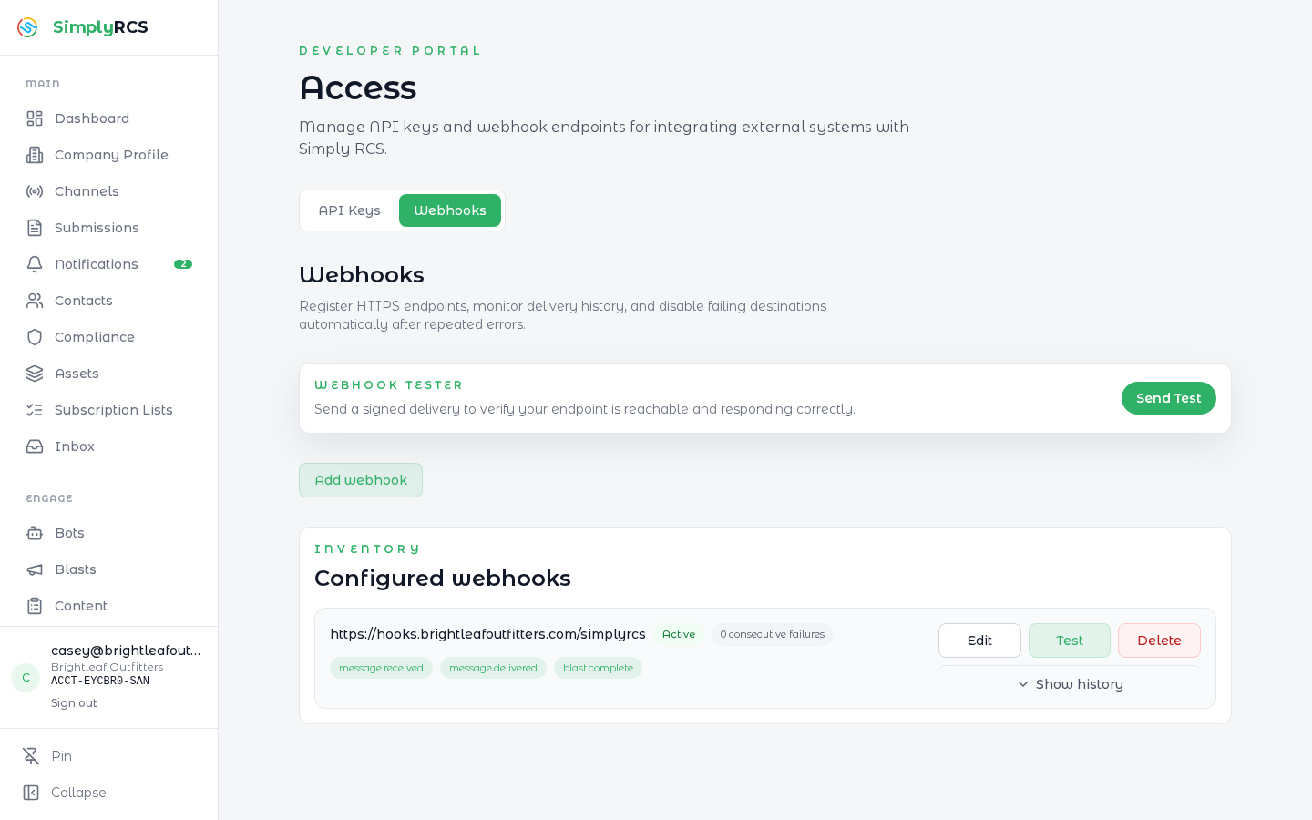 Webhooks